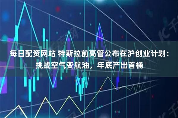 每日配资网站 特斯拉前高管公布在沪创业计划：挑战空气变航油，年底产出首桶