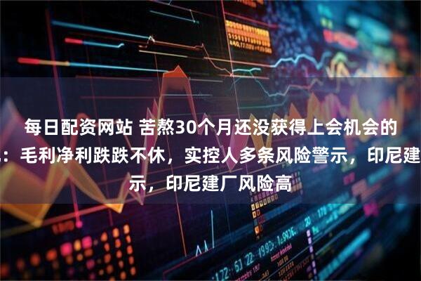 每日配资网站 苦熬30个月还没获得上会机会的阳光焦化：毛利净利跌跌不休，实控人多条风险警示，印尼建厂风险高